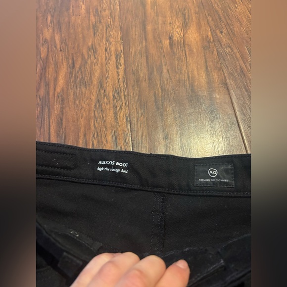 AG Adriano Goldschmied Alexxis High Rise Vintage Boot Jeans In Black Size 30 - Picture 4 of 5
